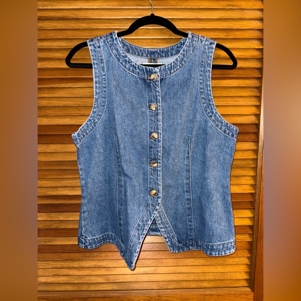 NWT MADEWELL DENIM VEST TOP